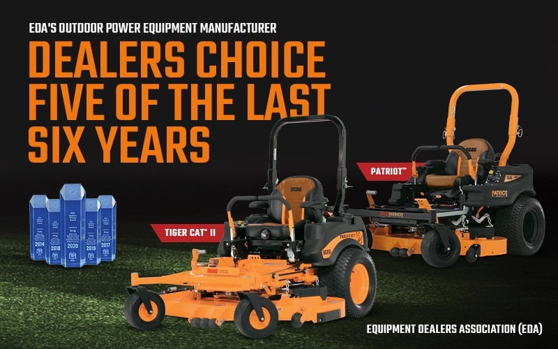 EDA's outdoor power equipment manufacturer dealers choice five of the last six years